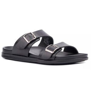 New York & Company Men's Edan Buckle Two Strap Sandals Size: 12 NIB